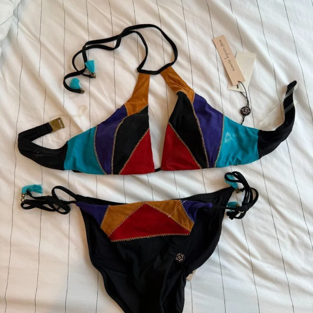 Nanette Lepore Large Serengeti Bikini top and. bottom